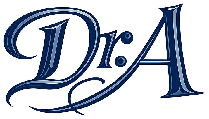 Dr. A monogram logo of Dr. Alan F. Castillo