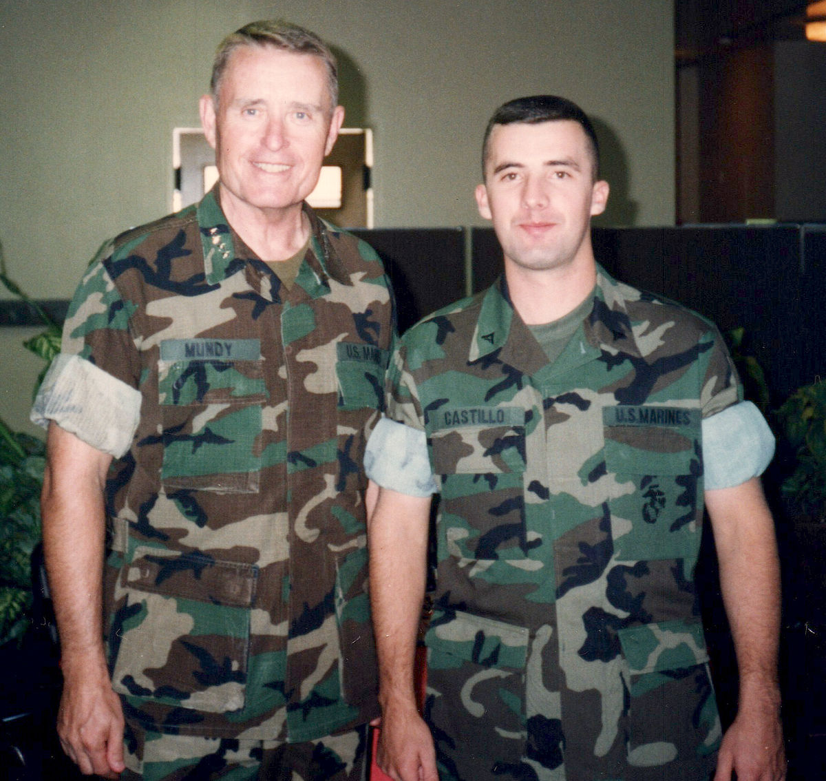 Alan F Castillo during active-duty service in the United States Marine Corps (1991–1997)